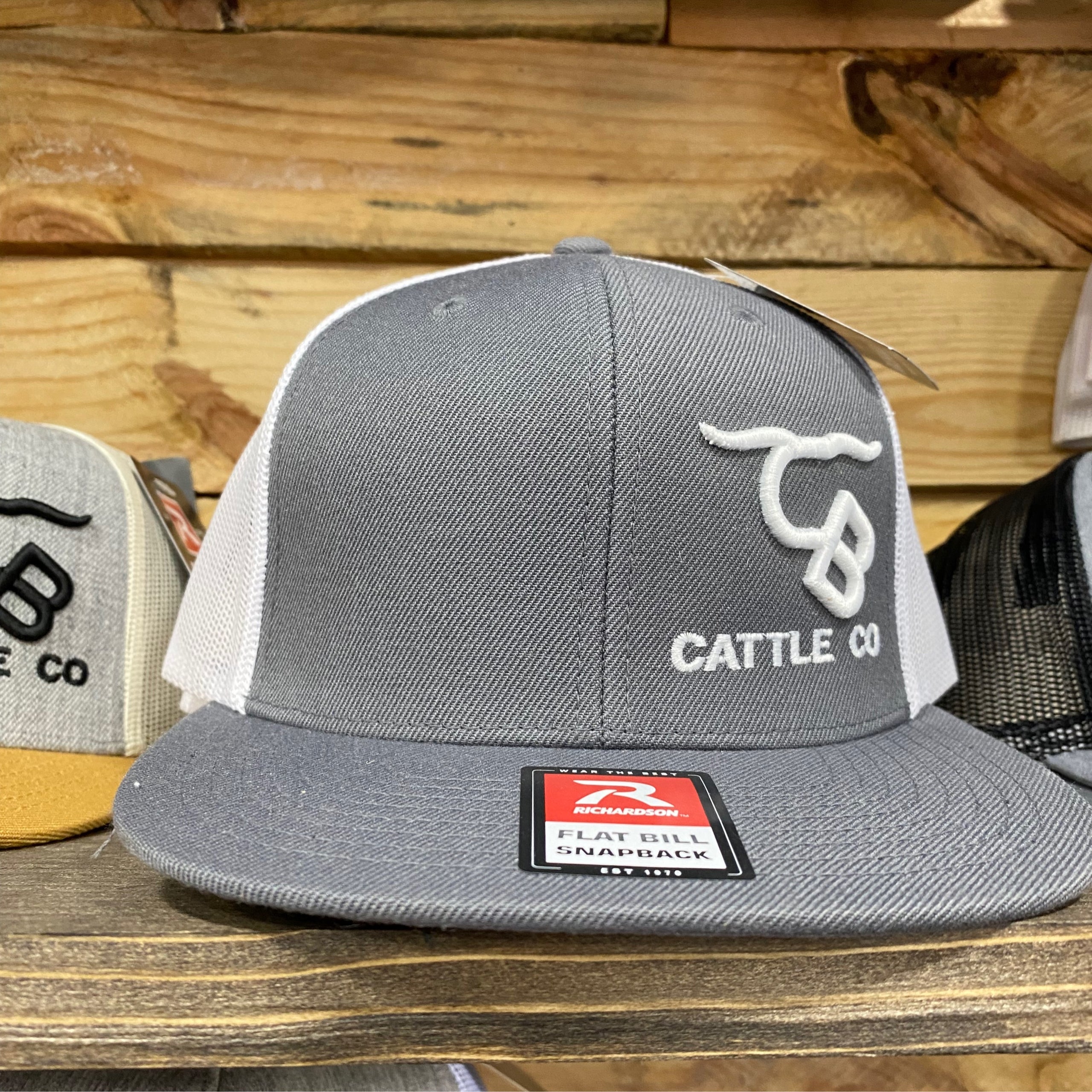 Crazy Bitch Charcoal White Flat Bill Trucker